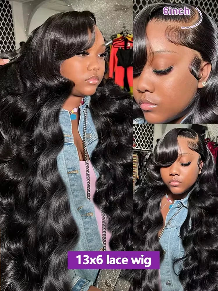 30 40 Inch Body Wave 13x6 HD Lace Frontal Wigs Human Hair Brazilian Preplucked Raw Lace Front Glueless 5x5 Closure Wig For Women