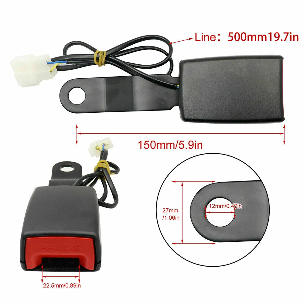 173mm Car Seat Belt Lock Safety Seatbelt Locking Buckle Car Seat Belt Clip Extender Safety Seatbelt Lock