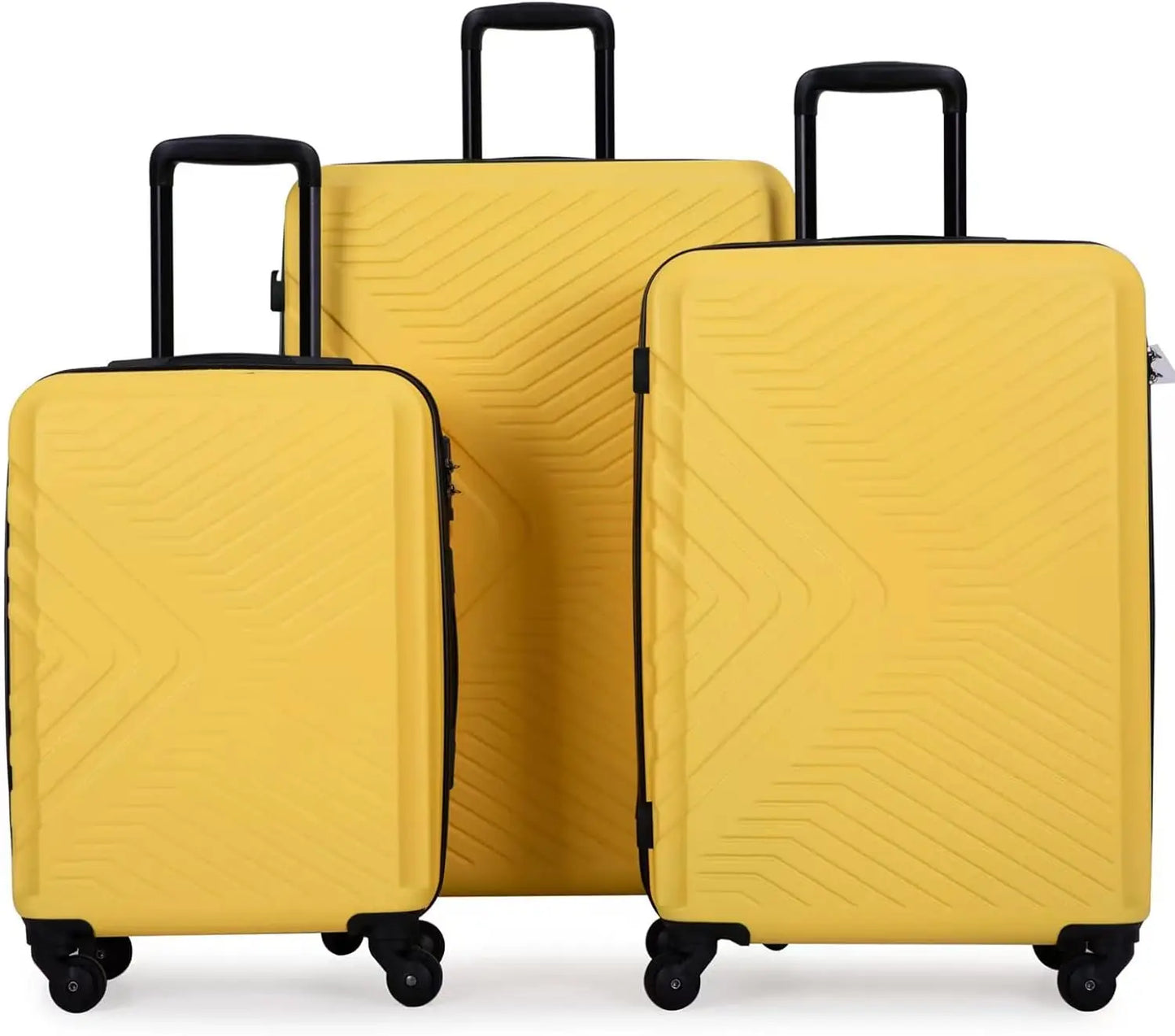 Travelhouse Luggage Set 3 Piece Suitcase Set Double Spinner Wheels TSA Lock Carry-on luggage Clearance (20inch 24inch 28inch)