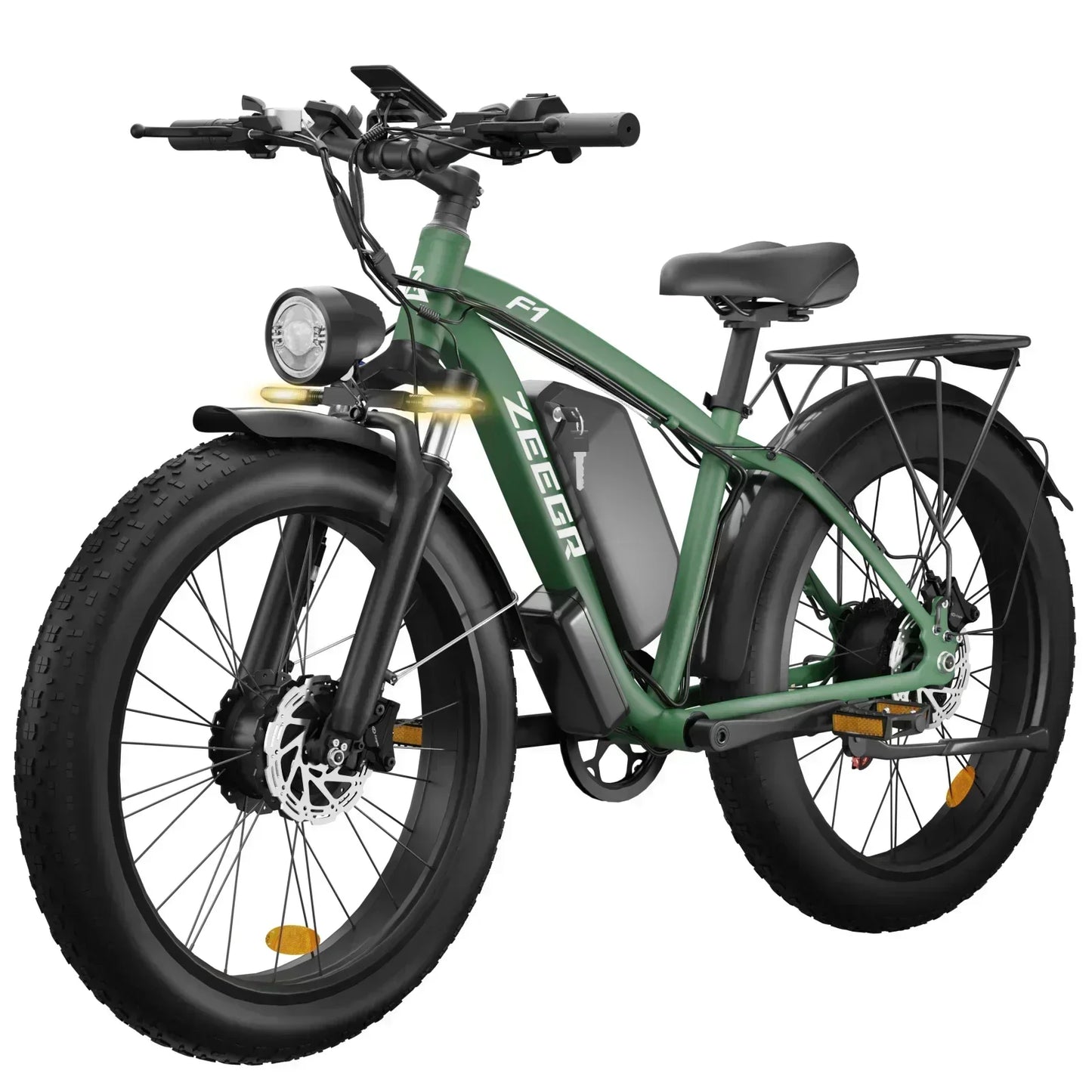 Electric bike F1 2000w Dual Motor 48V 22AH battery Adult Electric Bicycle 26inch tire Hydraulic brake Snow beach Mountain E bike