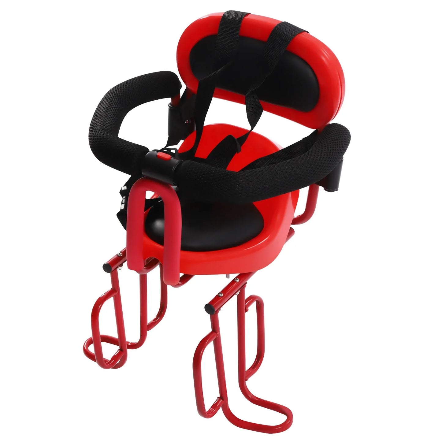 Bike Child Safety Seat Bicycle Child Safety Seat with Safety Fence ,Foot Pedal & Seat Belt, for Baby, Toddler, Child, Universal