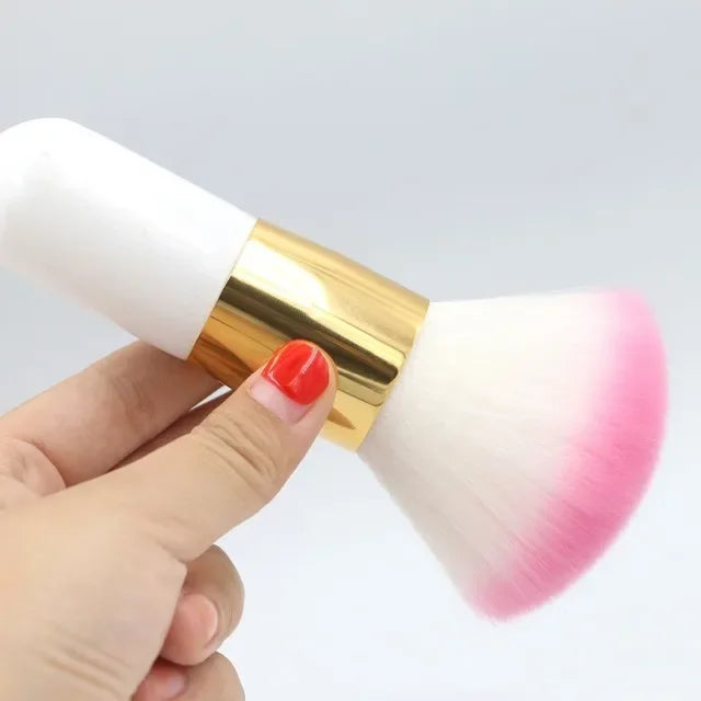 1pc Large Round Handle Multifunctional Makeup Brushes Girl Black Professional Powder Foundation Blush Brush Cosmetic Accessories