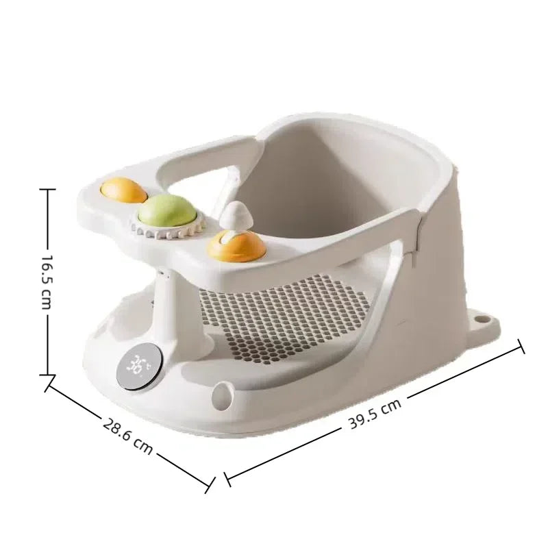 Baby Bathroom Seat Upholstered Travel Home Foldable Baby Bathroom Seat With Suction Cup Surround Baby Bath Chair