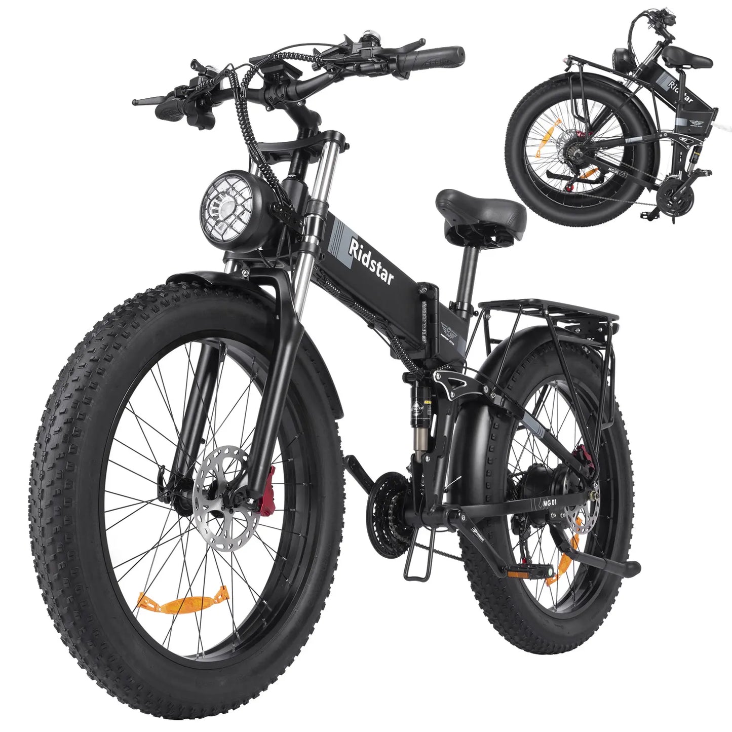 Urban Electric Bike 1500W High-Speed Motor Snow Ebicycle 48V23AH Long Endurance Battery Hydraulic Brake Foldable Mountain E-Bike