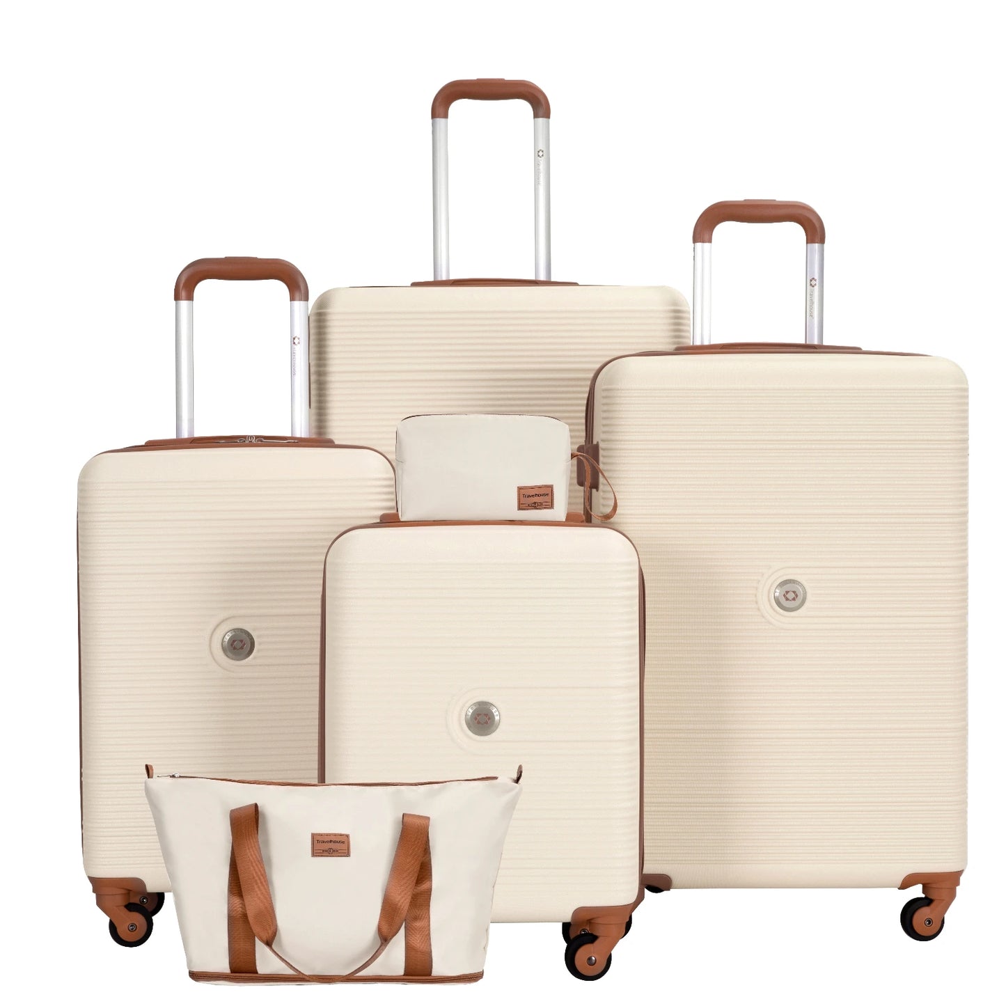 Luggage Sets 4 Piece,Suitcases with Double Spinner Wheels and TSA Lock,Hardcase 6 set Luggage with Travel Duffle Bag