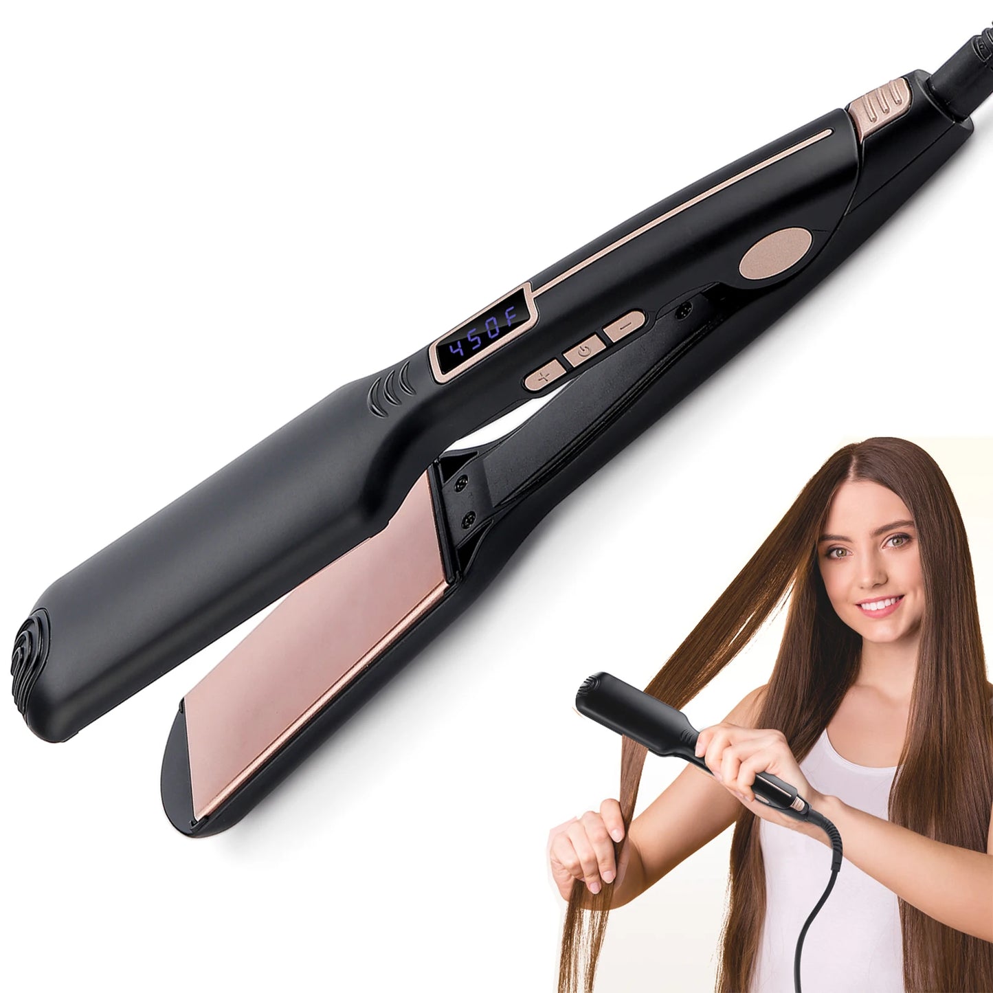 Hair Straightener 10S Quick Heating 12 Temperature Adjustment Curling Iron Hair Styling Appliances