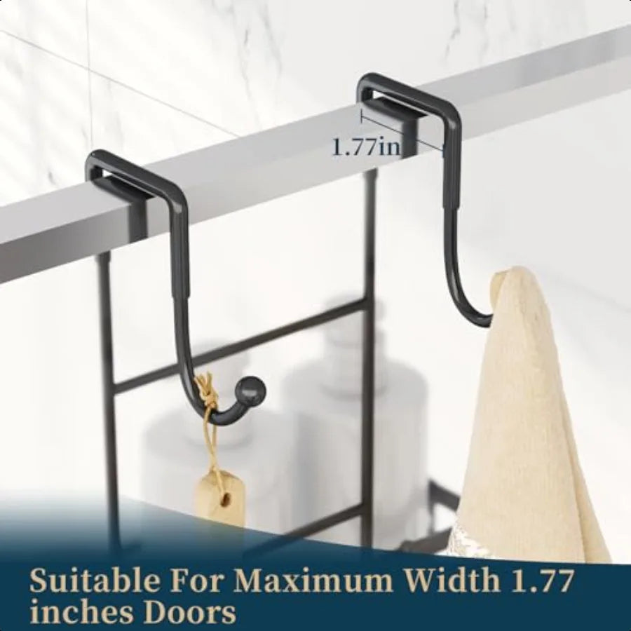 Over The Door Shower Caddy 3 Tier Shower Organizer Hanging with Soap Holders Large Capacity Shower Shees with 6 Hooks Bathroom