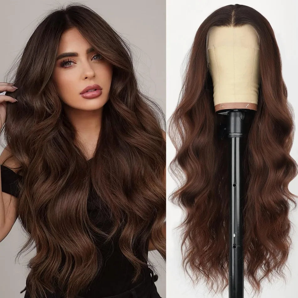 Body Wave Wig 13x6 Hd Lace Frontal Wig Chocolate Brown Lace Front Wig 30 32 inch 250 Density Human Hair wigs for women Choice