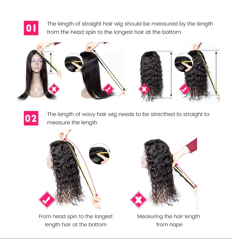 250% Body Wave HD Lace Frontal Wig Short Bob Wig Human Hair Glueless Human Hair Wavy 13x4 Transparent Lace Front Wigs For Women