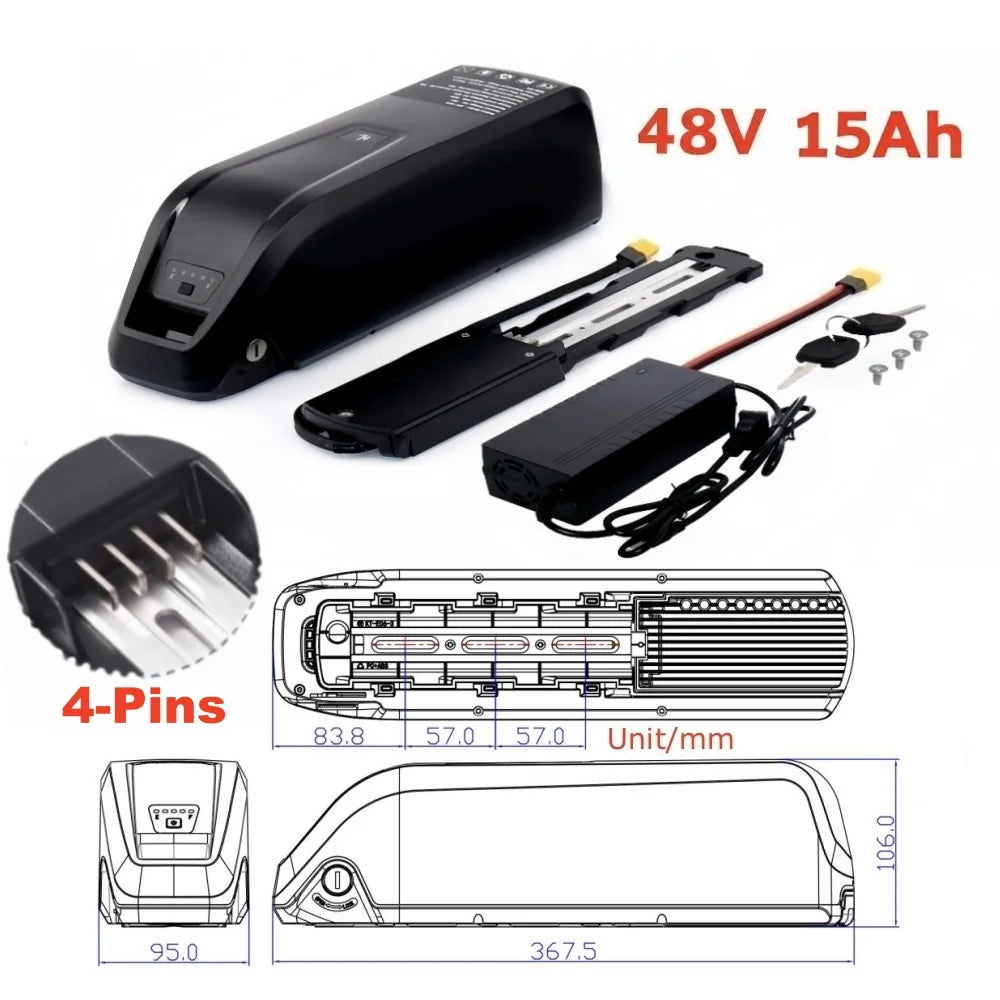 Aleaivy Hailong Battery 36V 10AH 15Ah 20Ah for Bafang BBS02 BBS03 BBSHD Motor Hailong Motor Electric Kit hailong 1 48v battery