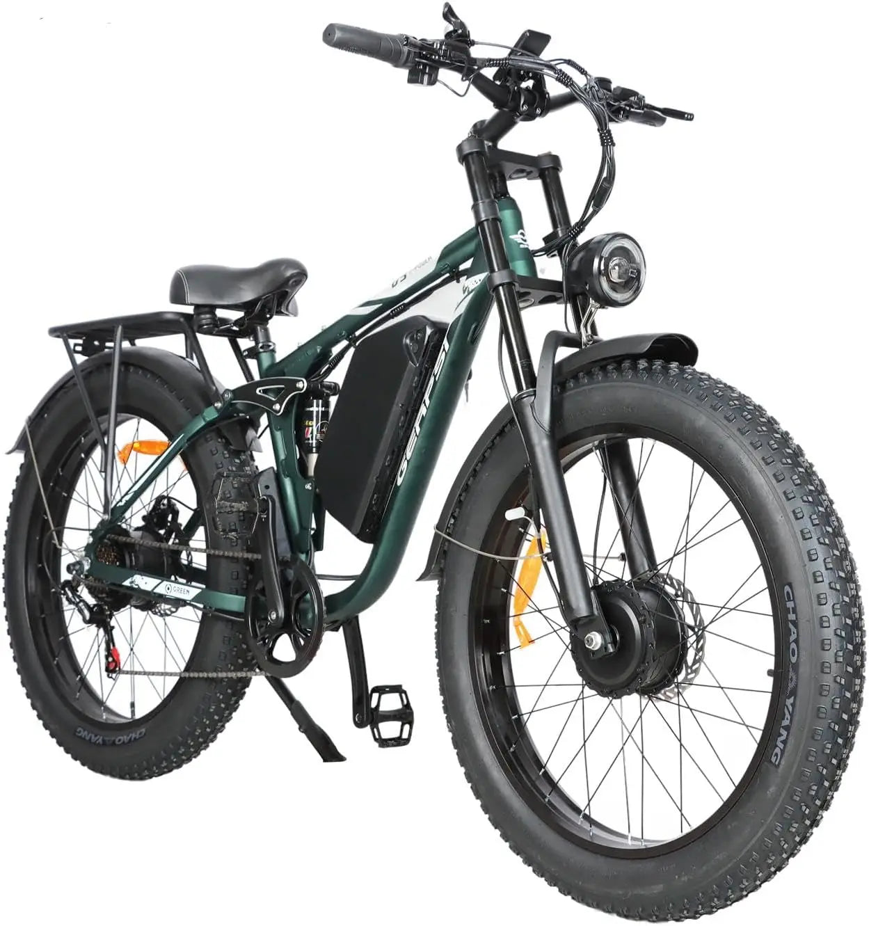 BAOLUJIE 2603 Electric Bicycle,Adult E-Bike ebike with 3000W Two Motors, 52V32AH Battery,26" Tire Electric Bike【1 Year Warranty】