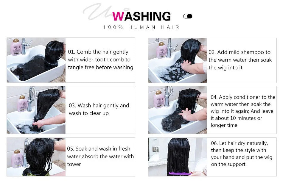 UNICE 200% Density Layered Cut Left Side Part Wavy Wig With Secure Silicone Strips & Drawstring Pre Cut 7x5 Lace Glueless Wig
