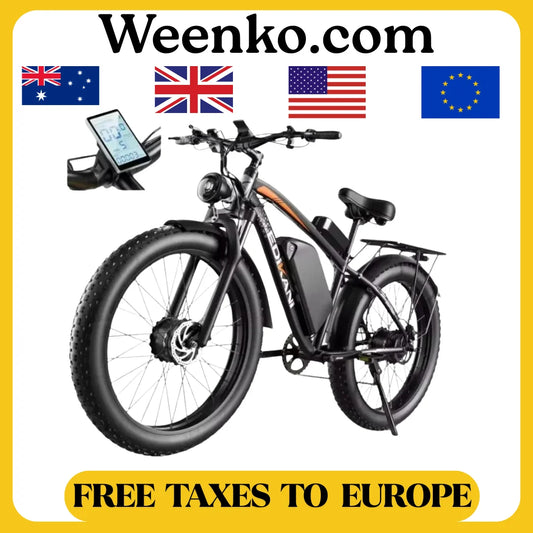 2024 New Electric Bike for Adult 2000W Peak 2500W Dual Motor Ebikes 23Ah 35MPH Fastest Ebike 26x4.0 Fat Tire All Terrain Electri