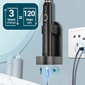 Sonic Electric Toothbrush for Adults - Rechargeable Electronic Toothbrushes with 5 Modes and 8 Brush Heads, Electronic