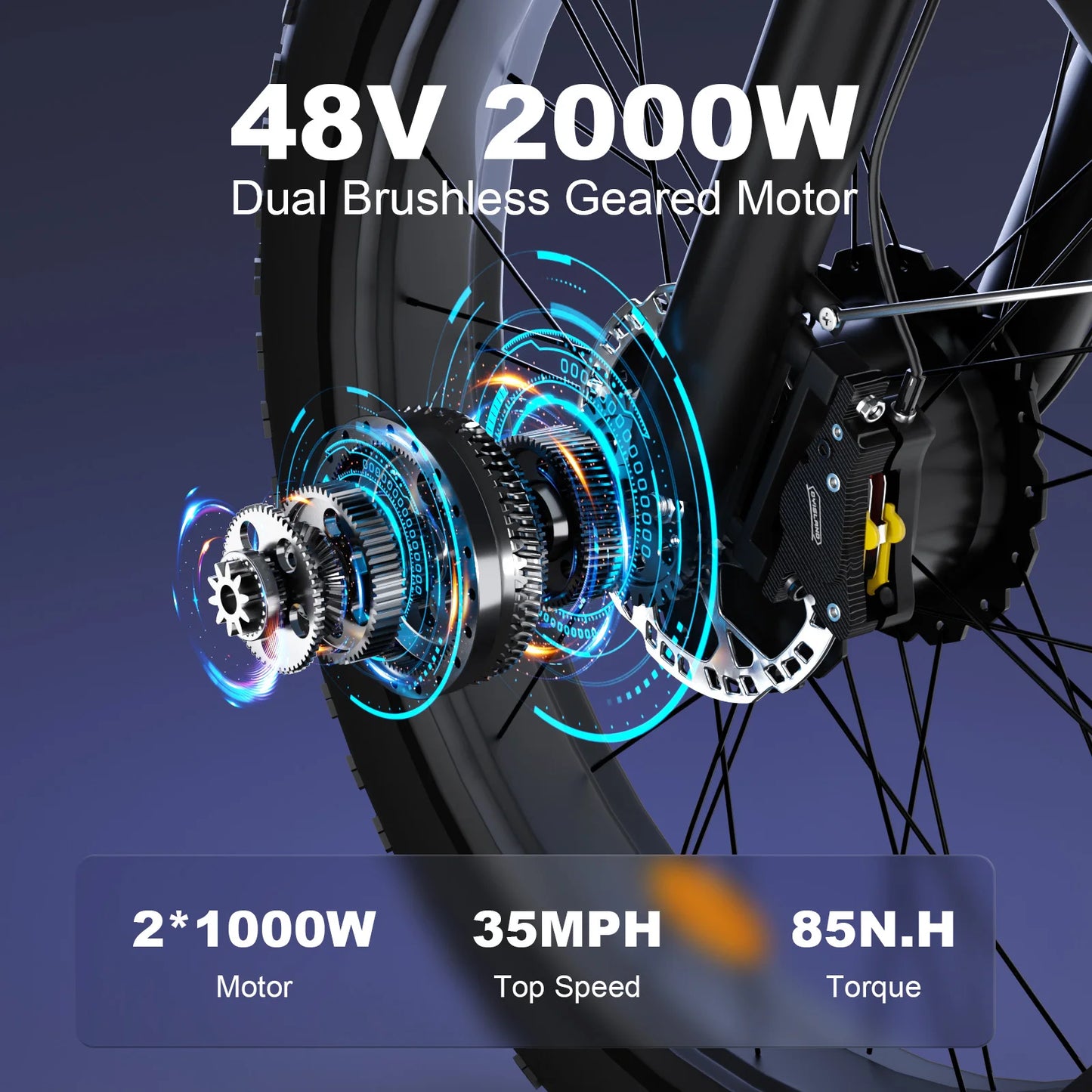 Zeegr S1 Electric Mountain Bike - Dual Motor, Full Suspension, 35MPH Speed, 80 Mile Range, Perfect for Off-Road Adventures