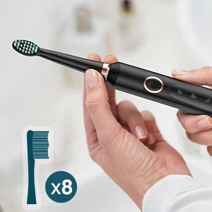 Sonic Electric Toothbrush for Adults - Rechargeable Electronic Toothbrushes with 5 Modes and 8 Brush Heads, Electronic