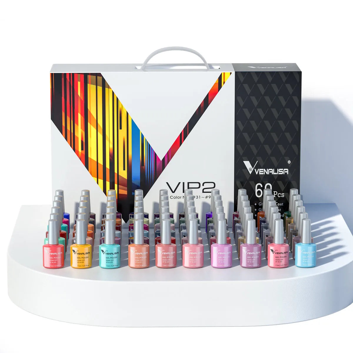 7.5ml VENALISA Gel Nail Polish Set VIP4 Hema Free NailManicure Soak off Base Nowipe Topcoat UV LED Nail Gel Varnish Kit