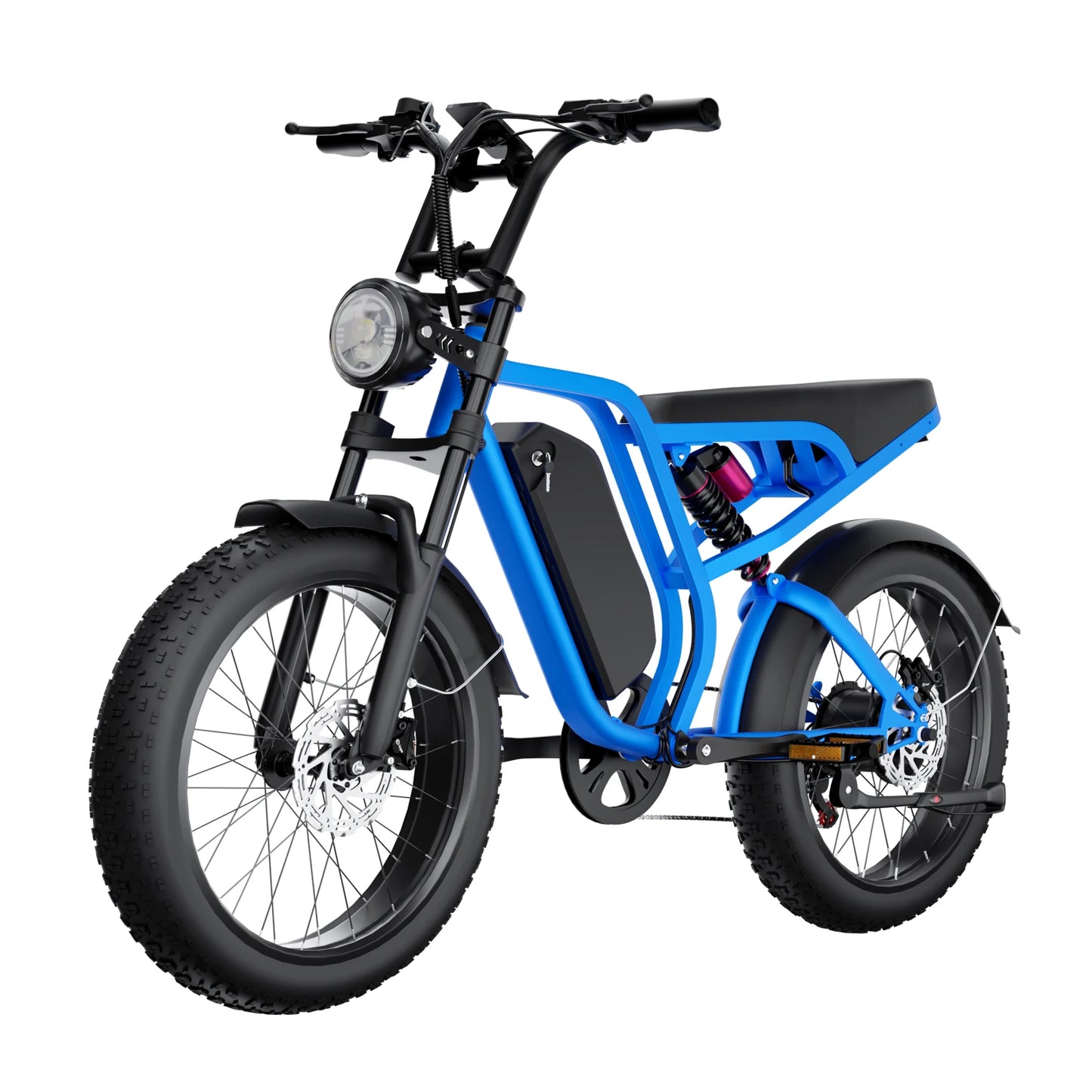 Electric Bike For Adults 20 Inch Anti-Explosion Tires1000W Motor 52V 20Ah Battery Full Suspension Off-Road E-Bike for Men Women