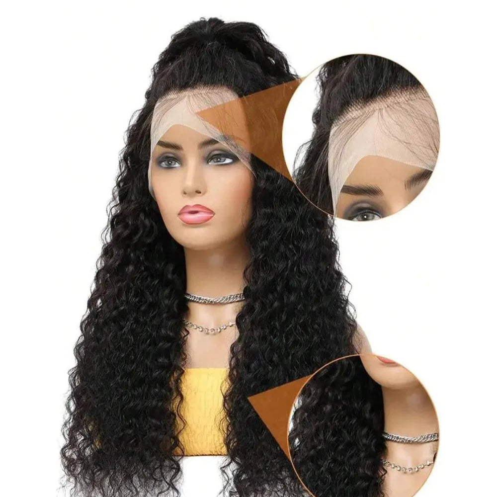 250 Density 30 Inch Kinky Curly 360 13x6 13x4 HD Lace Front Human Hair Wig 5x5Closure Glueless Wig Deep Wave Lace Frontal Wig