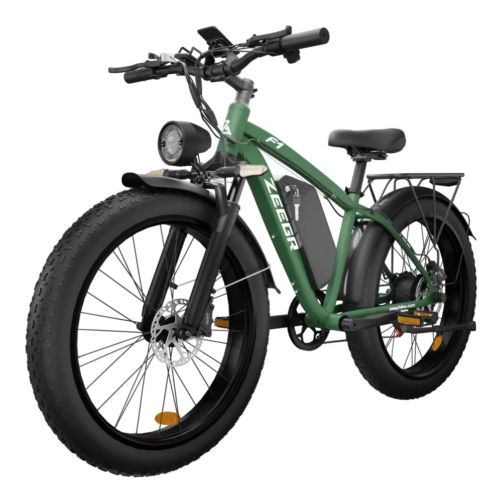 ZEEGR F1 1000W Electric Bike 26 Inch Tire 48V 16AH Removable Battery Full Suspension Long Range E-Bike for Commute & Outdoor