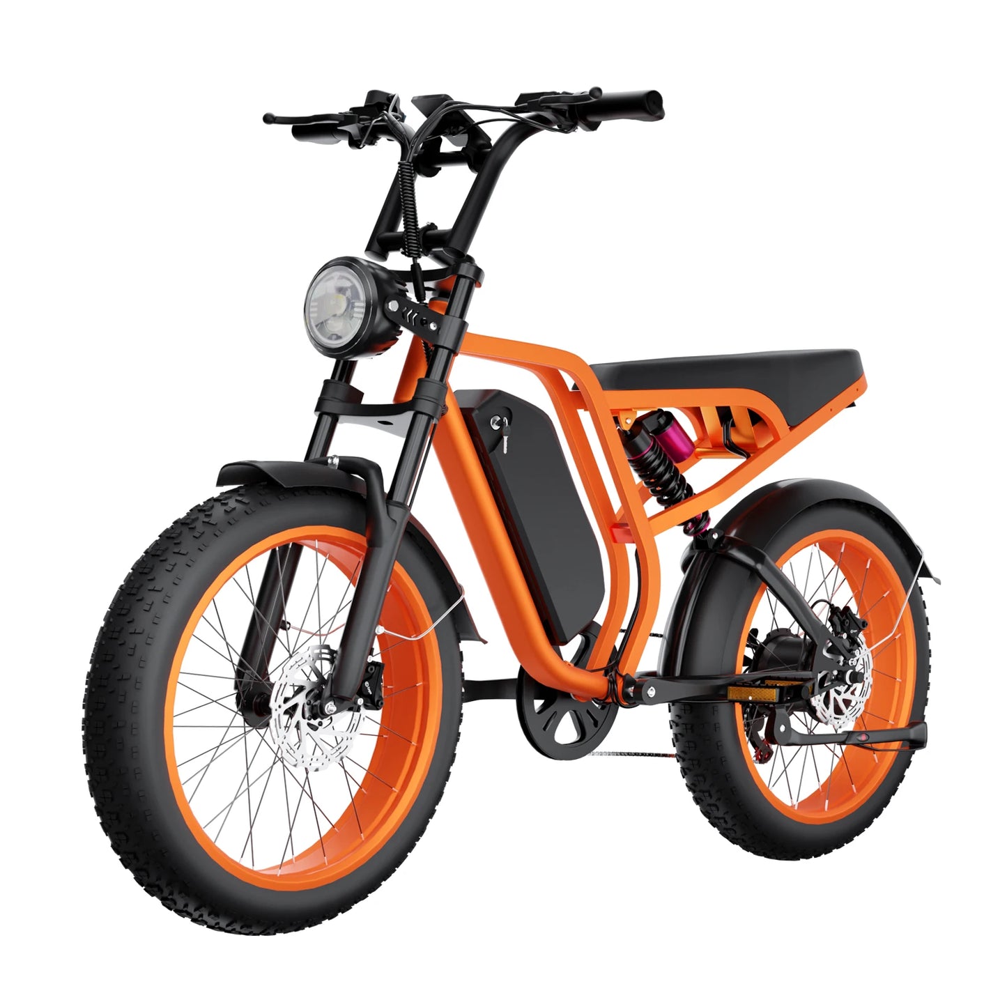 Electric Bike For Adults 20 Inch Anti-Explosion Tires1000W Motor 52V 20Ah Battery Full Suspension Off-Road E-Bike for Men Women