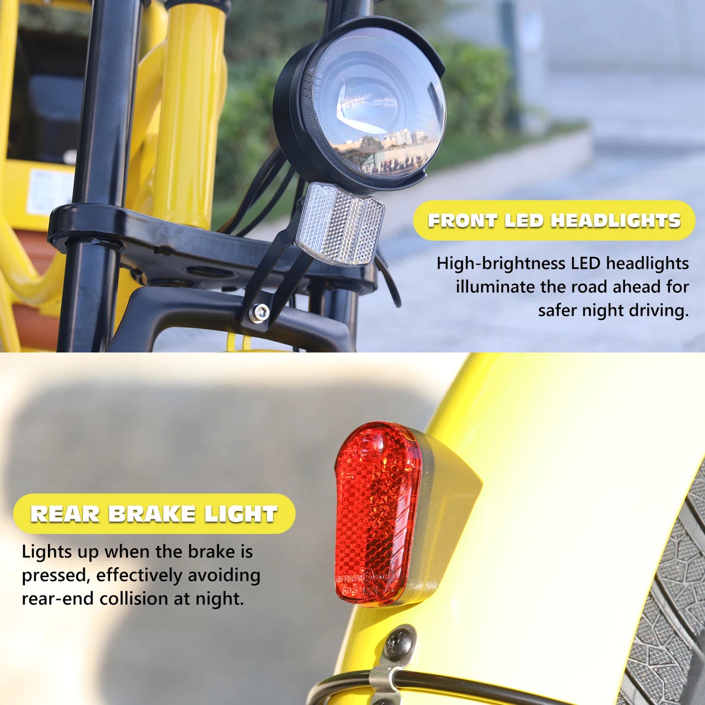 HD-C8 E-Bike 700W Motor 48V17Ah Removable Battery City Electric Bicycle Aldult 20*4.0-inch Fat Tires All Terrain Electric Bike