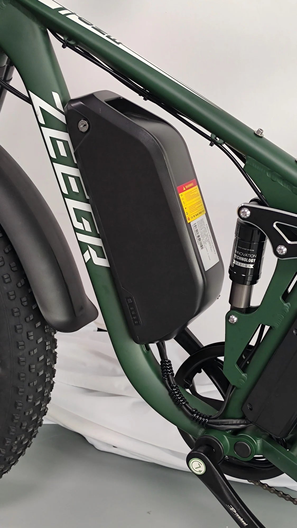 Zeegr S1 US Winter Fat Tire E-Bike 2000W Dual Motor AWD 52V 80 Mile Long Range Full Suspension 35MPH Snow Off-Road Electric Bike