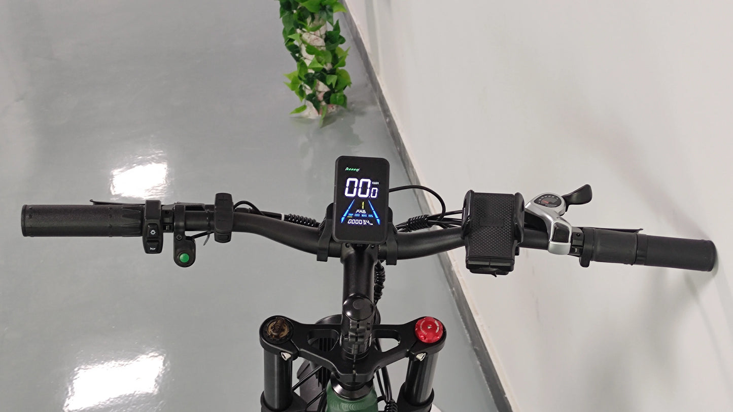 Zeegr S1 US Winter Fat Tire E-Bike 2000W Dual Motor AWD 52V 80 Mile Long Range Full Suspension 35MPH Snow Off-Road Electric Bike