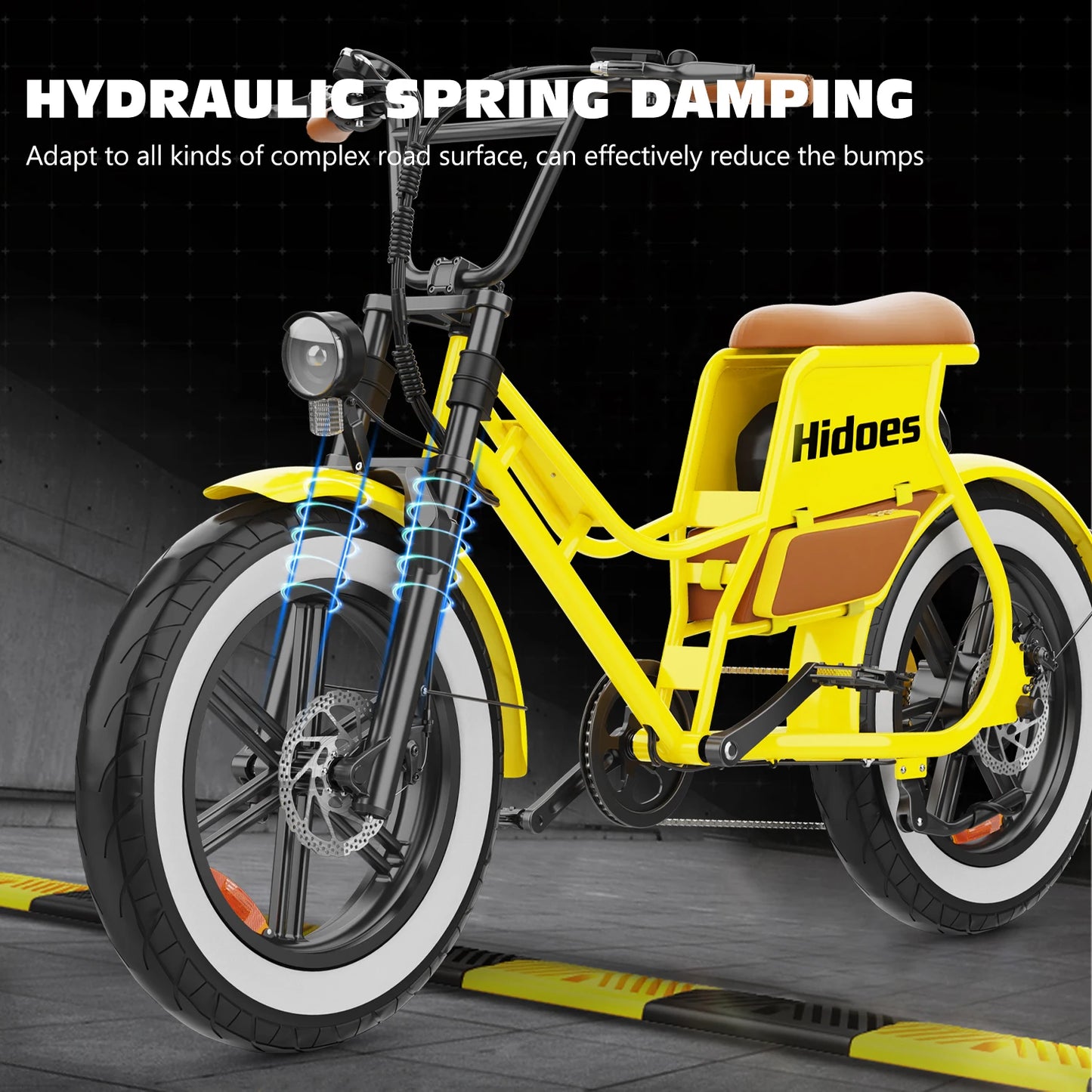 HD-C8 E-Bike 700W Motor 48V17Ah Removable Battery City Electric Bicycle Aldult 20*4.0-inch Fat Tires All Terrain Electric Bike