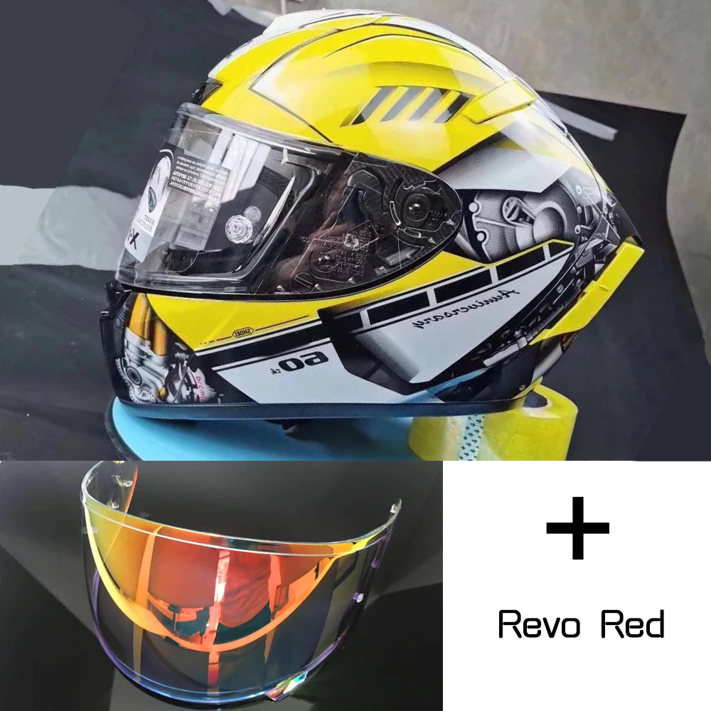 Full Face Motorcycle helmet X-14  X14 yellow HA  RIM 1 helmet Riding Motocross Racing Motobike Helmet Casco De Motocicleta