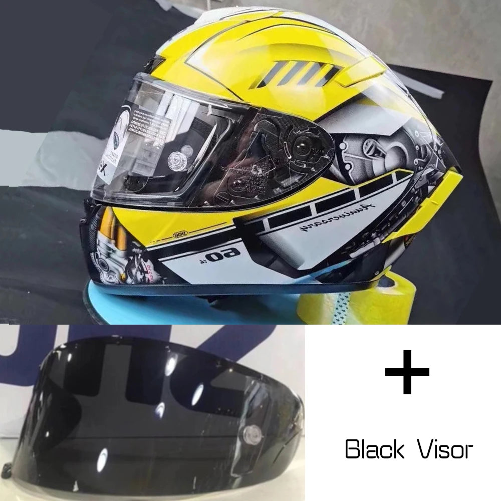Full Face Motorcycle helmet X-14  X14 yellow HA  RIM 1 helmet Riding Motocross Racing Motobike Helmet Casco De Motocicleta