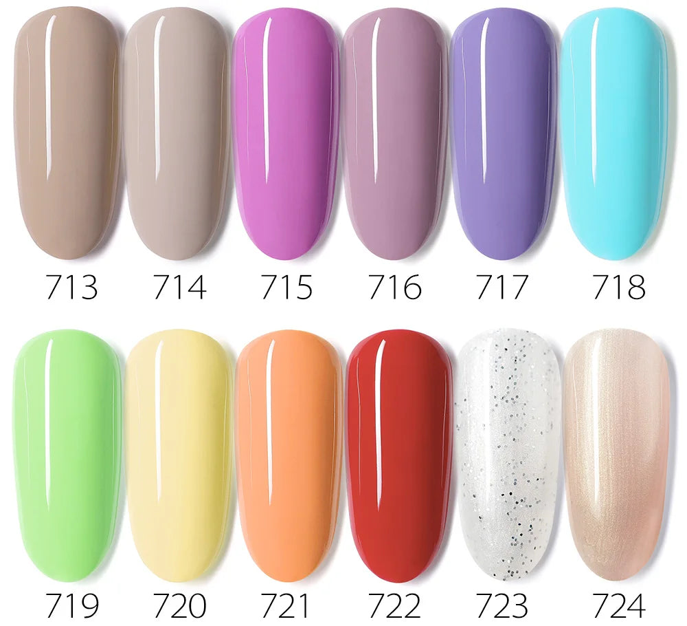 7.5ml VENALISA Gel Nail Polish Set VIP4 Hema Free NailManicure Soak off Base Nowipe Topcoat UV LED Nail Gel Varnish Kit