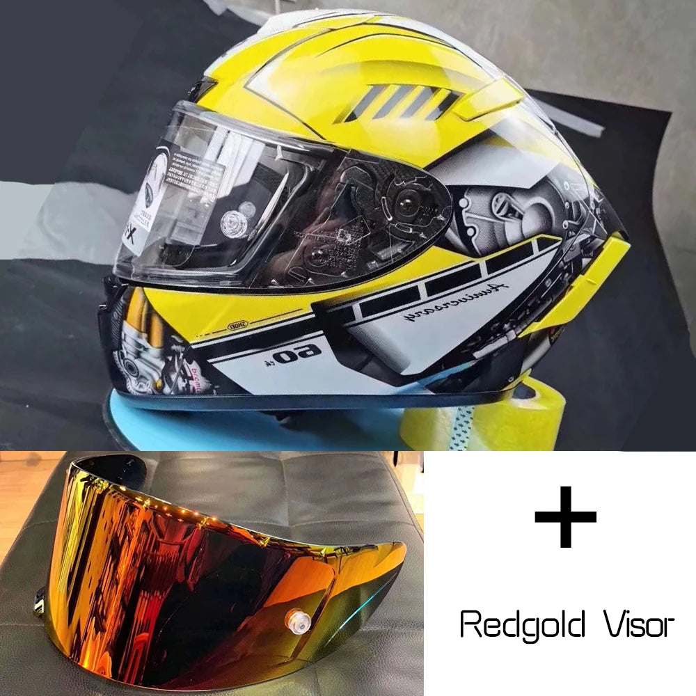 Full Face Motorcycle helmet X-14  X14 yellow HA  RIM 1 helmet Riding Motocross Racing Motobike Helmet Casco De Motocicleta