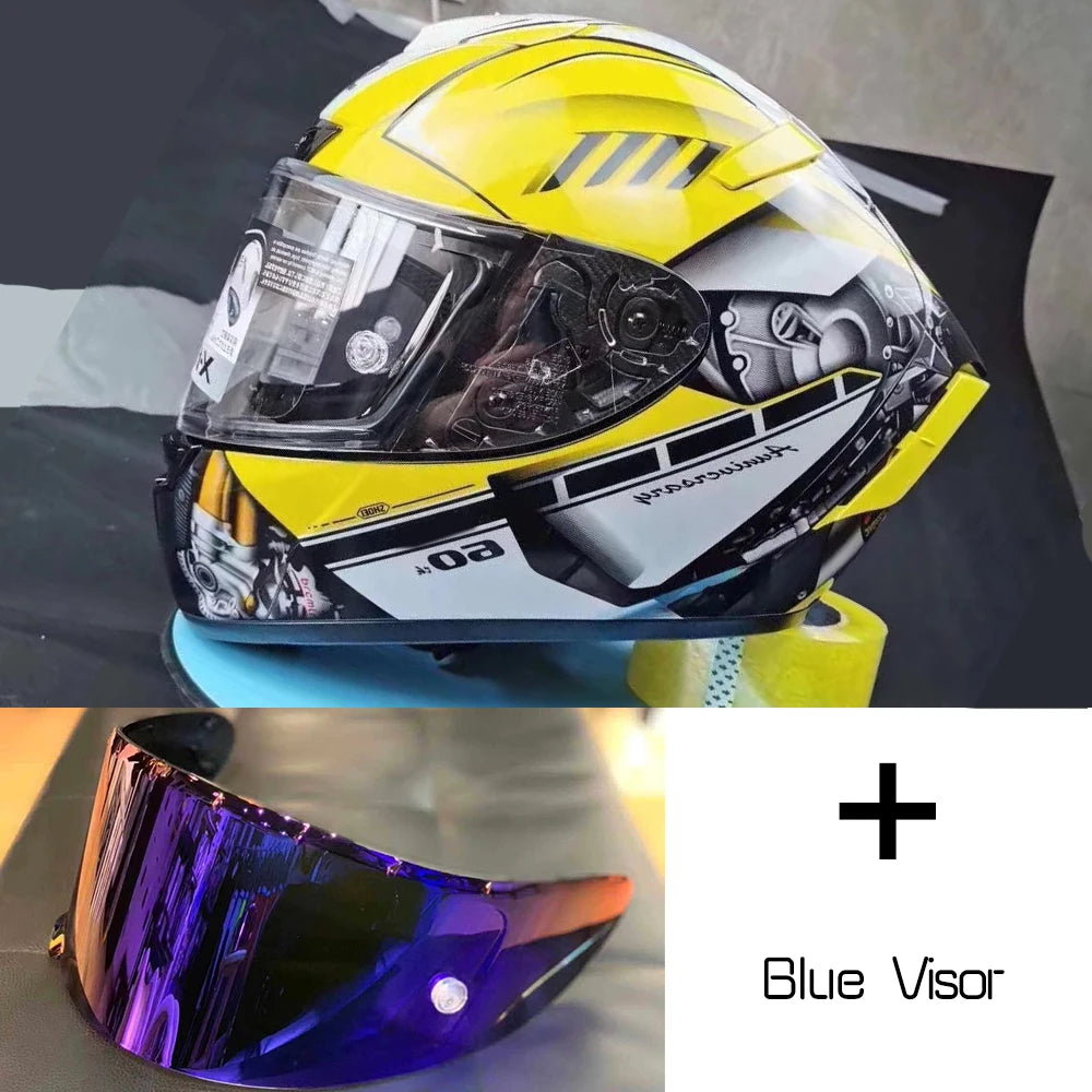 Full Face Motorcycle helmet X-14  X14 yellow HA  RIM 1 helmet Riding Motocross Racing Motobike Helmet Casco De Motocicleta