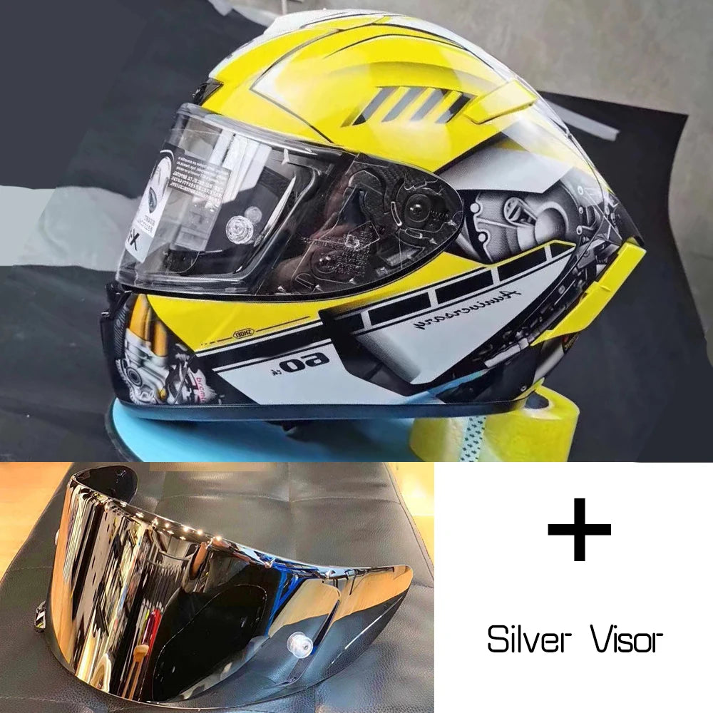 Full Face Motorcycle helmet X-14  X14 yellow HA  RIM 1 helmet Riding Motocross Racing Motobike Helmet Casco De Motocicleta