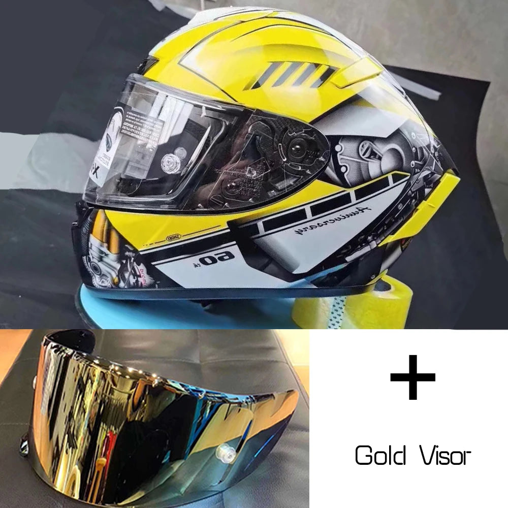 Full Face Motorcycle helmet X-14  X14 yellow HA  RIM 1 helmet Riding Motocross Racing Motobike Helmet Casco De Motocicleta