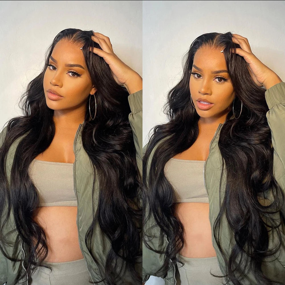 6x4 Pre Cut Glueless Wig Human Hair Ready To Wear And Go Preplucked Body Wave 13x6 HD Lace Frontal Human Hair Wigs For Women 200