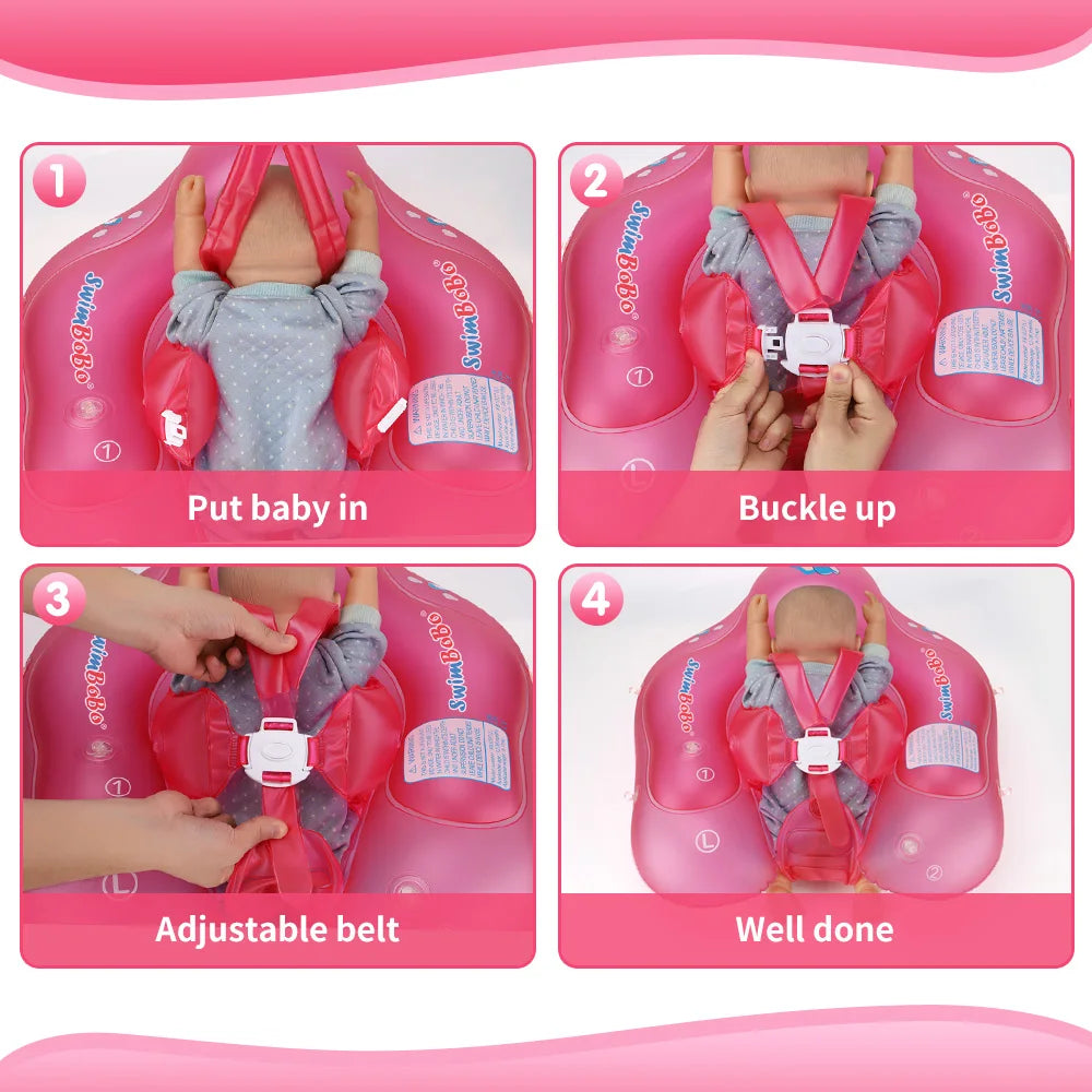 Baby Swimming Float With Canopy Inflatable Infant Ring Kids Pool Accessories Circle Bathing Summer Toys