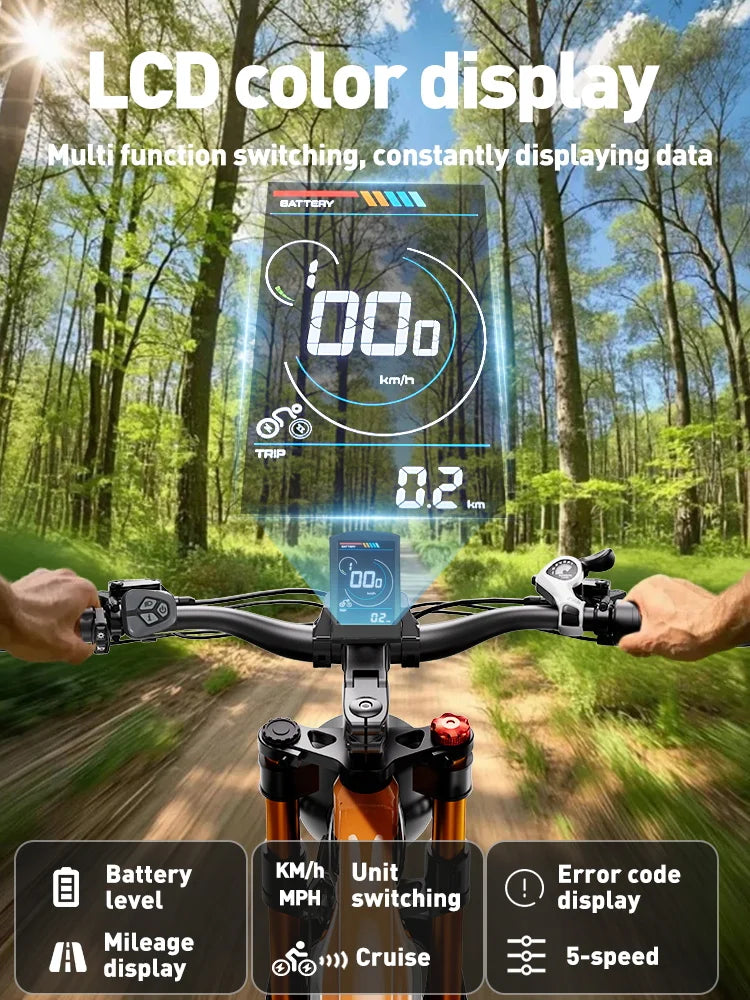 OTIDA NEW RX80 2000W 32MPH Dual Motors Electric Bicycle 48V20AH Lithium Battery 26 Inch 4.0 Fatbike Electric Bike For Adults