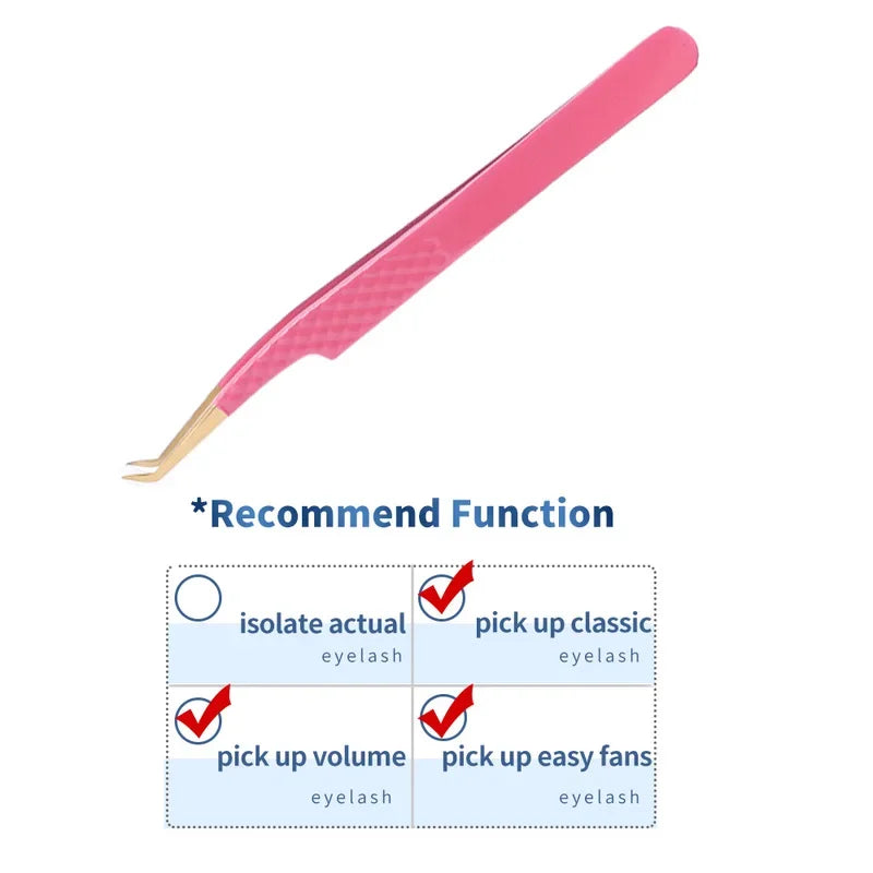 1PC False Lashes Eyelashes Extension Tweezers Mega volume Mink Make Fans Boot isolation Pliers Nail Clips Beauty make up Tools