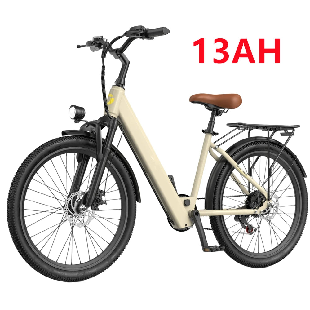 24" Adult 650W Peak Motor Electric Mountain E Bike Electric Bicycle 23.9Mph 33Miles 36V 13AH Electric EBike for Adults