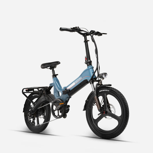 MIHOGO RX 2.4 Adult Electric Bicycle, 500W city ebike, 48V 12.8AH E-bike, 20-Fat Tire Foldable Electric Bike