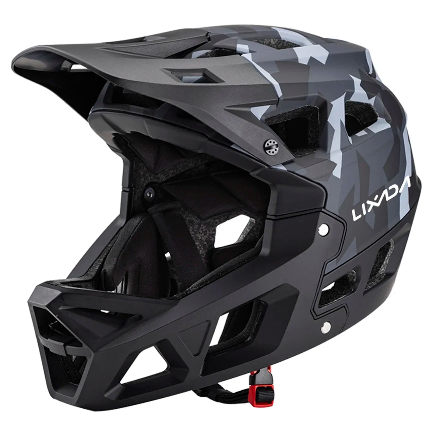 Full Face MTB Helmet for Downhill Racing Adults with 31 Vents & Adjustable Visor, Men/Women Mountain Bike Safety Cycling Gear