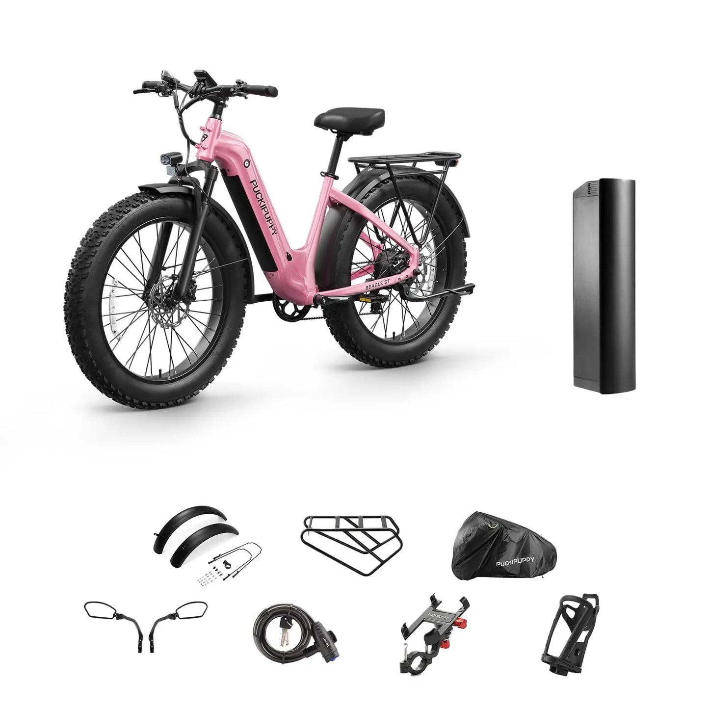 PUCKIPUPPY Beagle ST Electric Bike For Adults With Luxury Accessory Pack And Extra Batteries Electric Mountain Hunting EBike
