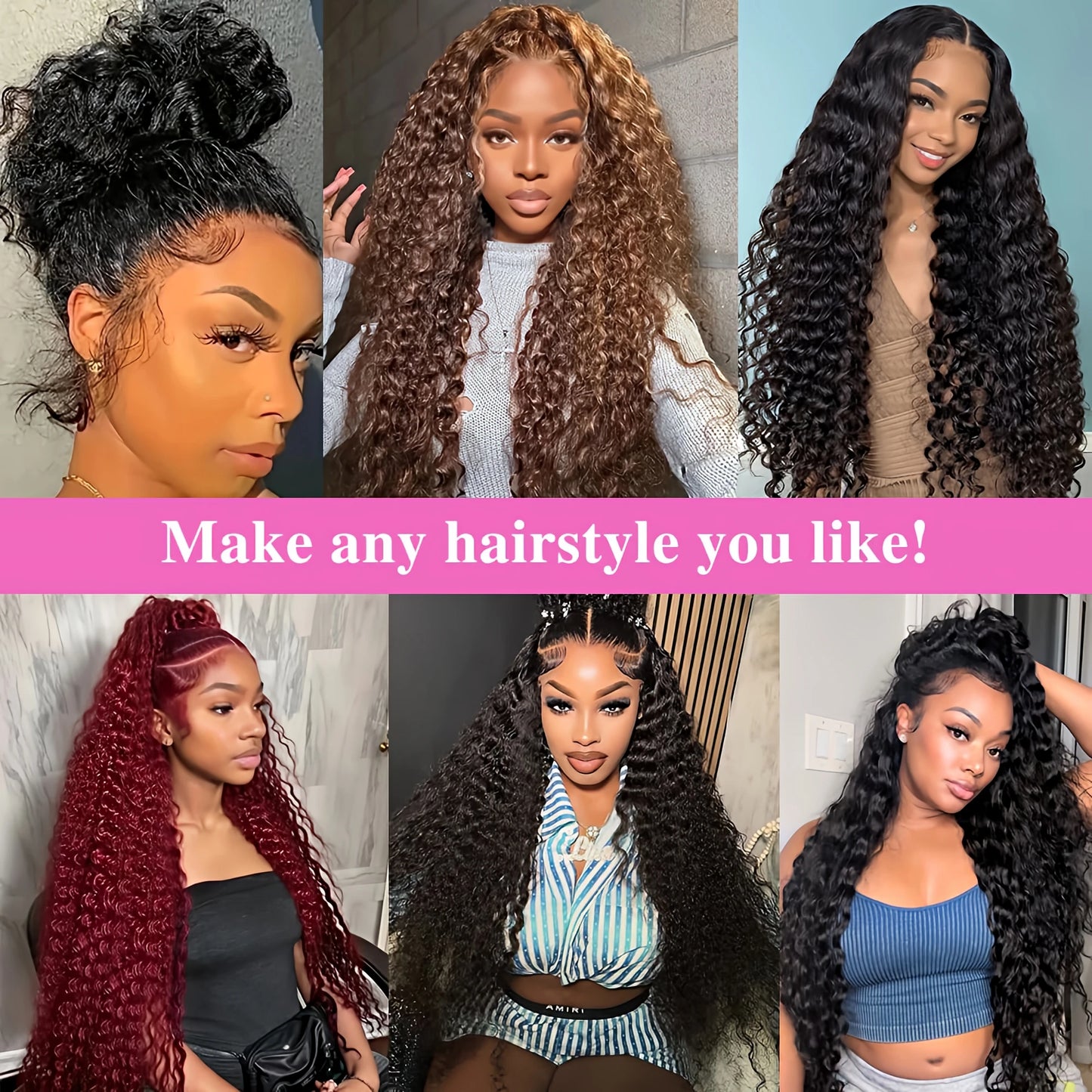 250% 30-36 inch HD Invisi Strap 360 Full Lace Frontal Kinky Curly Wig Black 100% Human Hair Drawstring Snug Water Wig Glueless