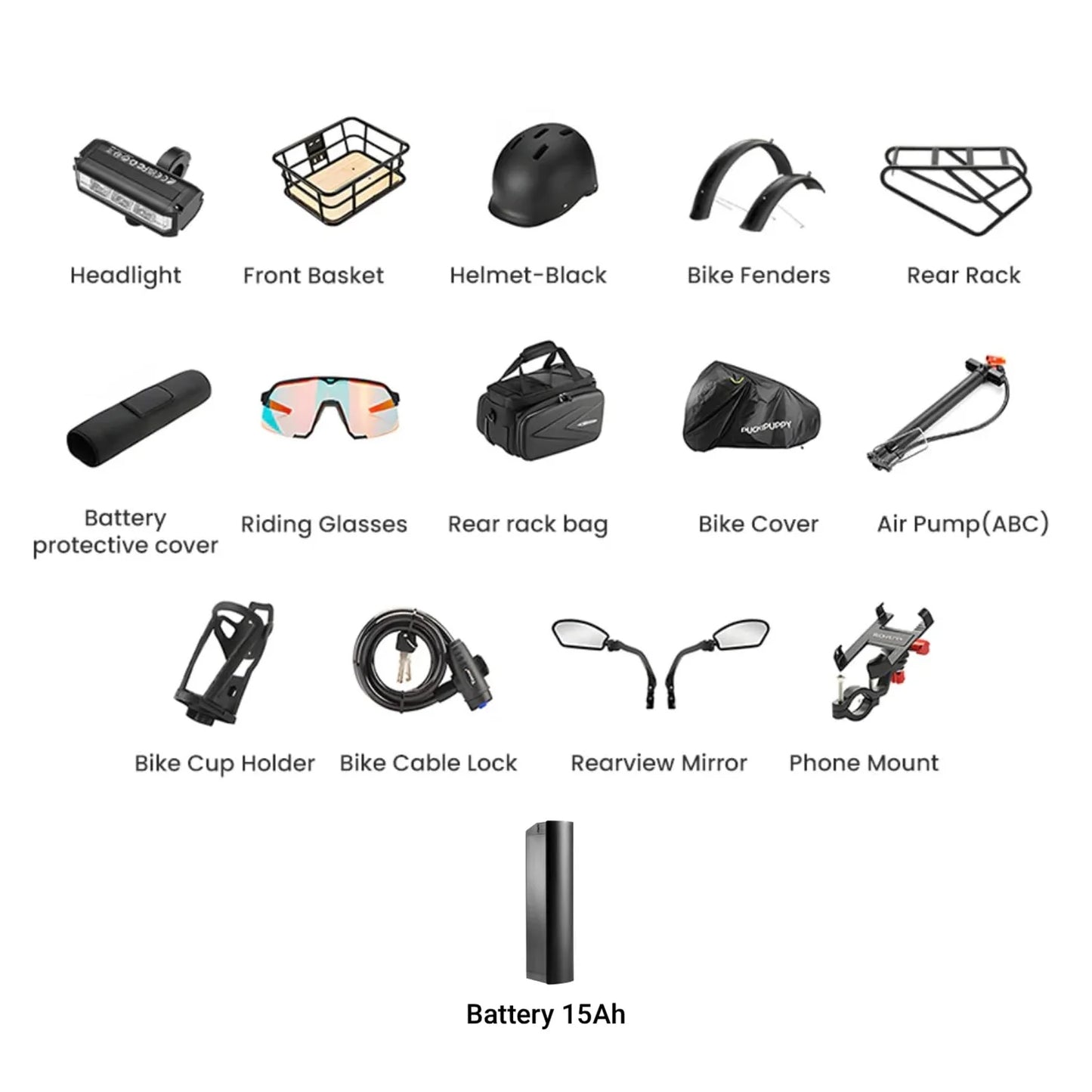 PUCKIPUPPY Beagle ST Electric Bike For Adults With Luxury Accessory Pack And Extra Batteries Electric Mountain Hunting EBike