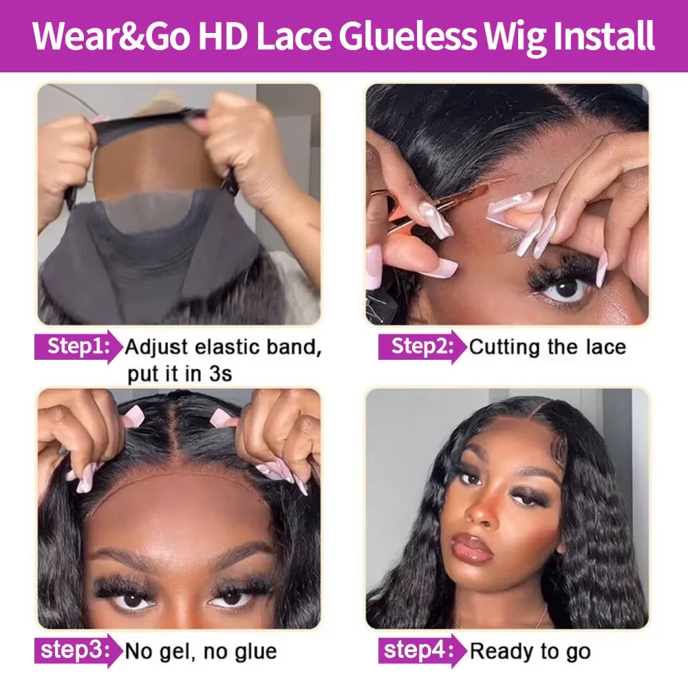 40 46 Inch 13x4 13x6 HD Bone Straight Lace Frontal Wig 360 Full Lace Front Human Hair Wigs 300% Density Glueless Wigs Human Hair