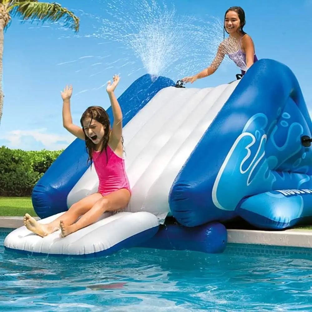 Durable Inflatable Play Center with Slide for Ages 6+, Repair Kit Included, Model 58849EP