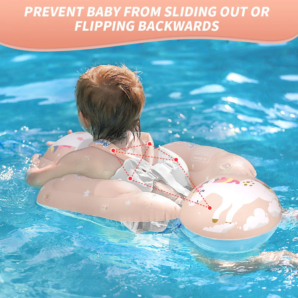 Baby Swimming Float With Canopy Inflatable Infant Ring Kids Pool Accessories Circle Bathing Summer Toys