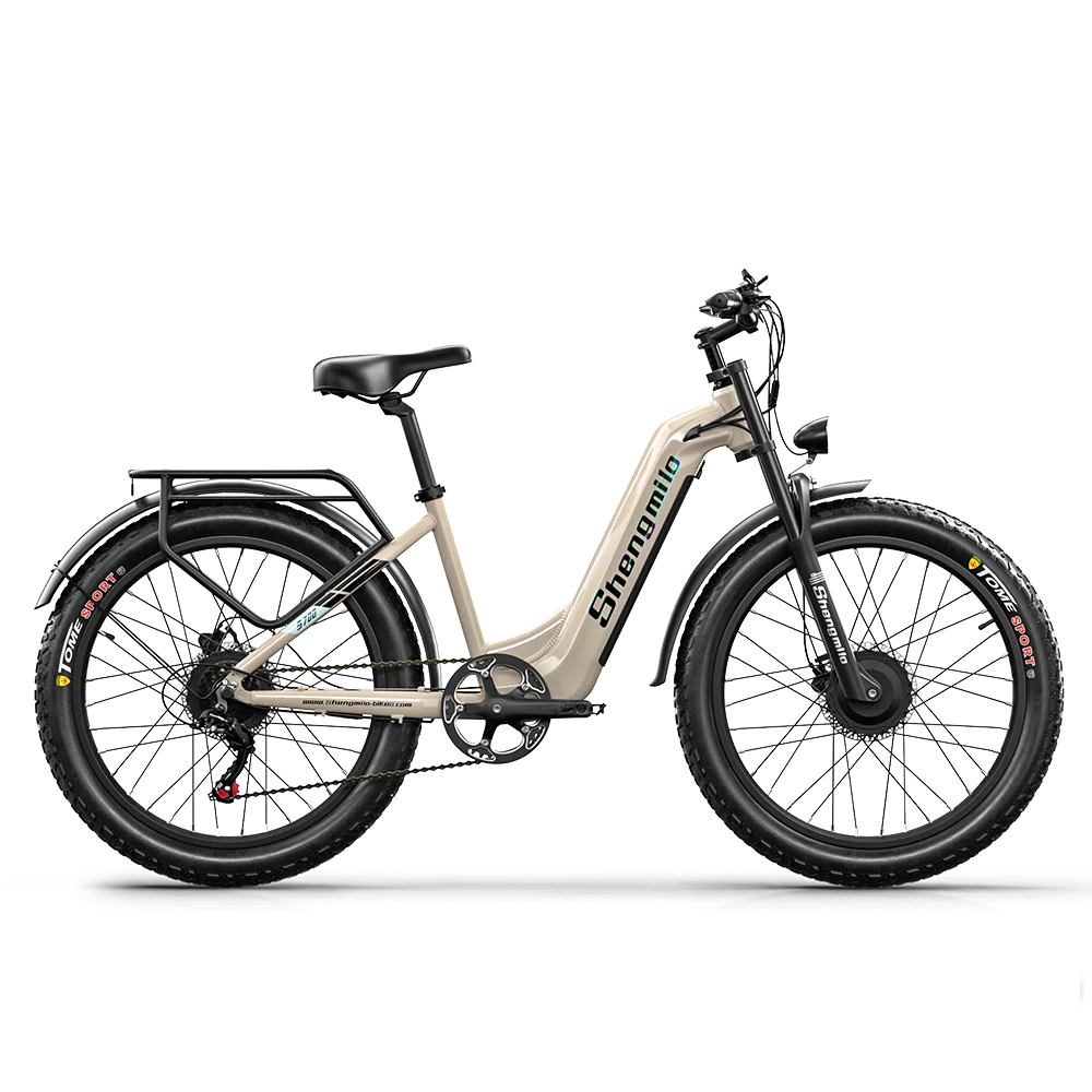 Shengmilo S700 Electric Bike for Adults 2000W Dual Motor, 48V17.5AH Removable Battery Electric Bicycle ,26Inch Fat tire e bike